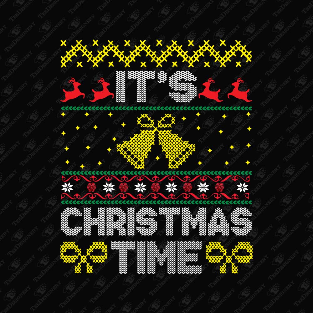 its-christmas-time-ugly-sweater-sublimation-vector-graphic