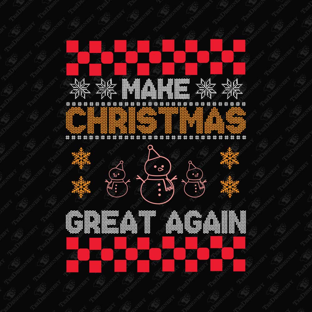 make-christmas-great-again-ugly-sweater-sublimation-graphic