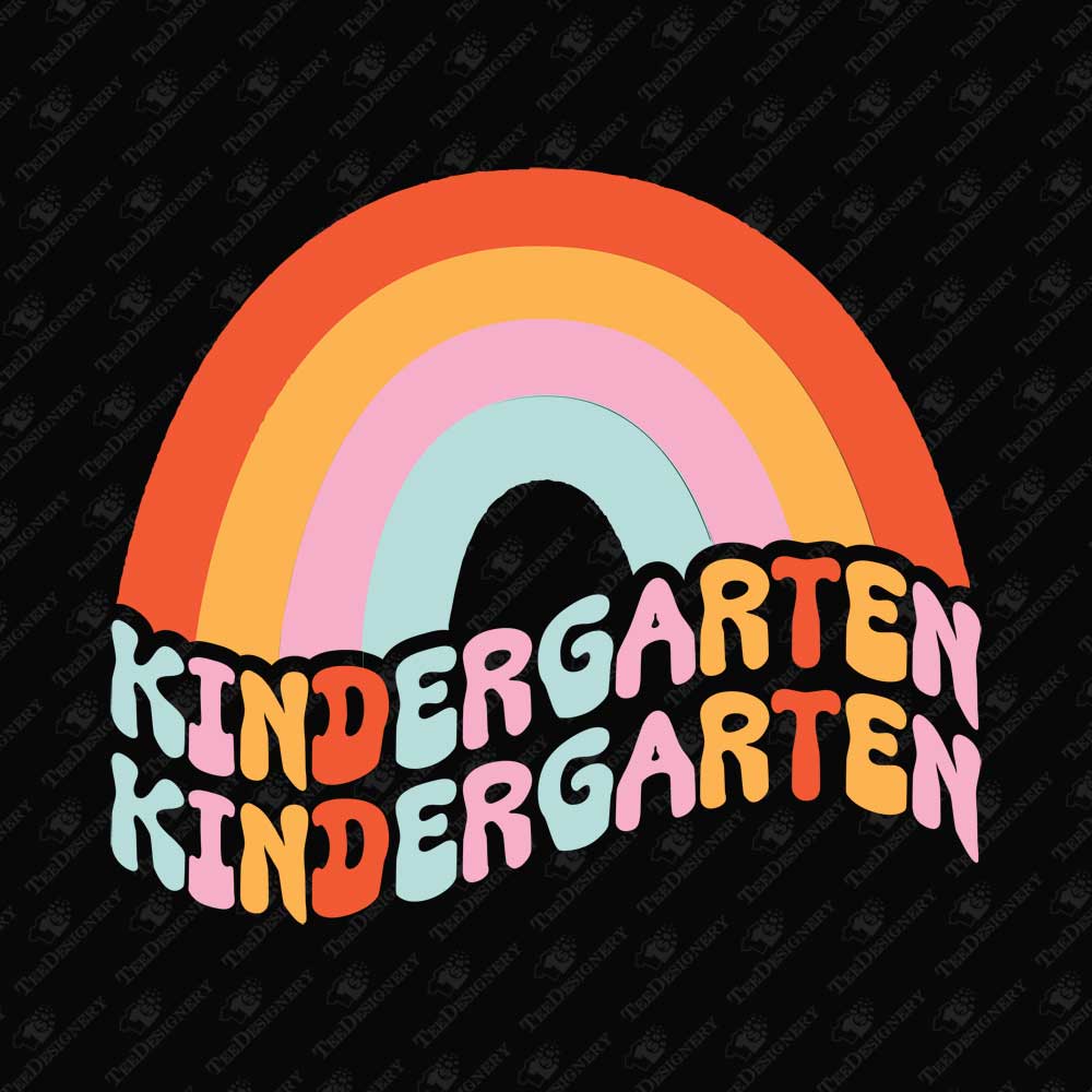 wavy-retro-groovy-kindergarten-sublimation-graphic