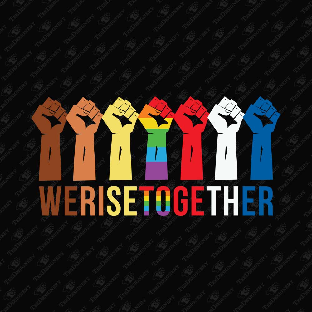 we-rise-together-human-rights-activism-svg-cut-file