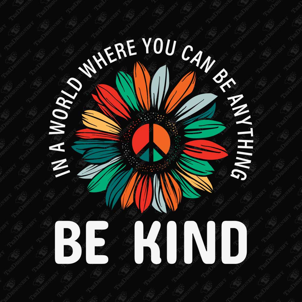 be-kind-sunflower-peace-sublimation-graphic