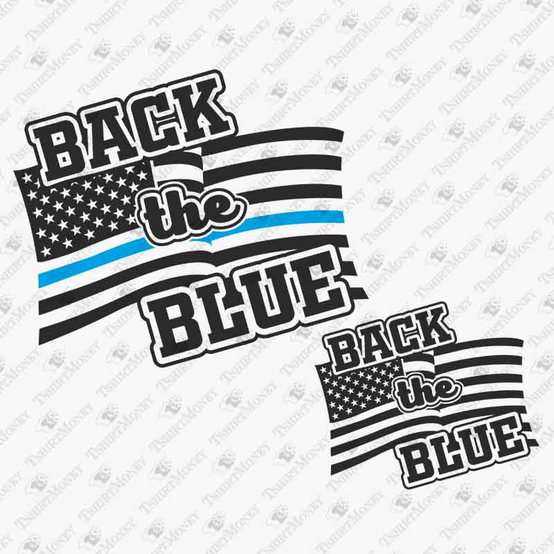 back-the-blue-police-svg-cut-file