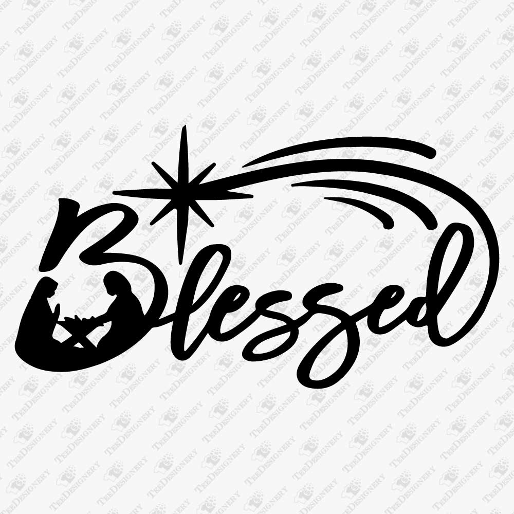 blessed-with-nativity-scene-svg-cut-file