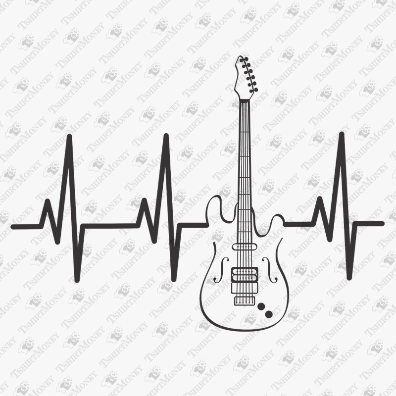 guitar-heartbeat-svg-cut-file