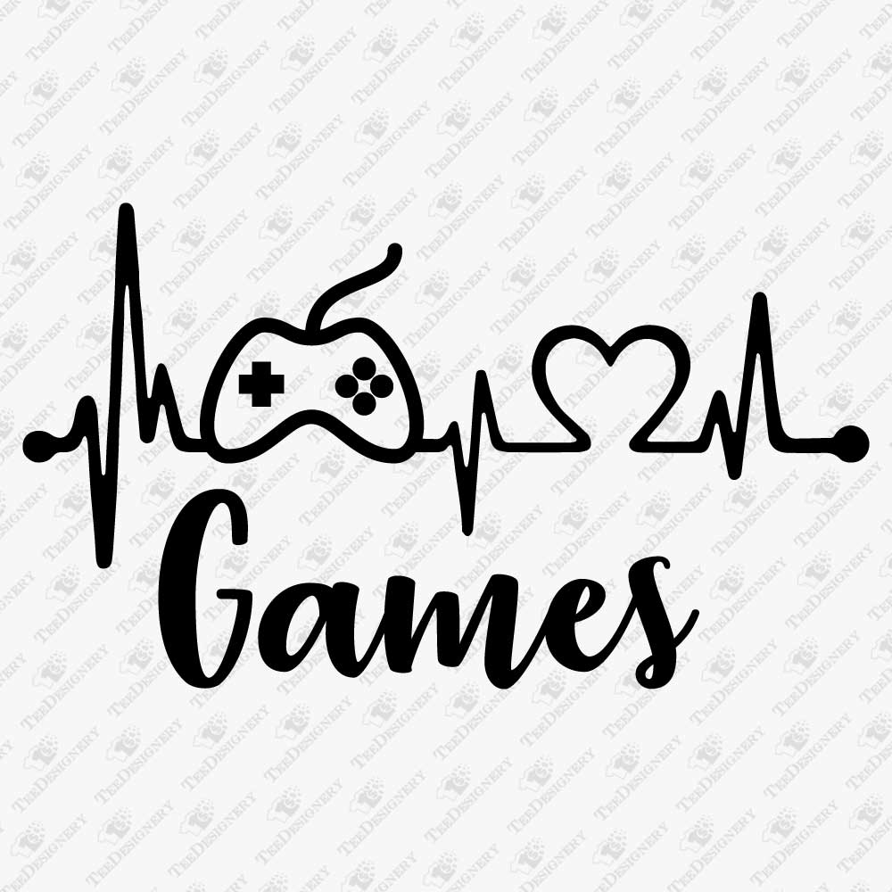 i-heart-love-video-games-svg-cuttable-design