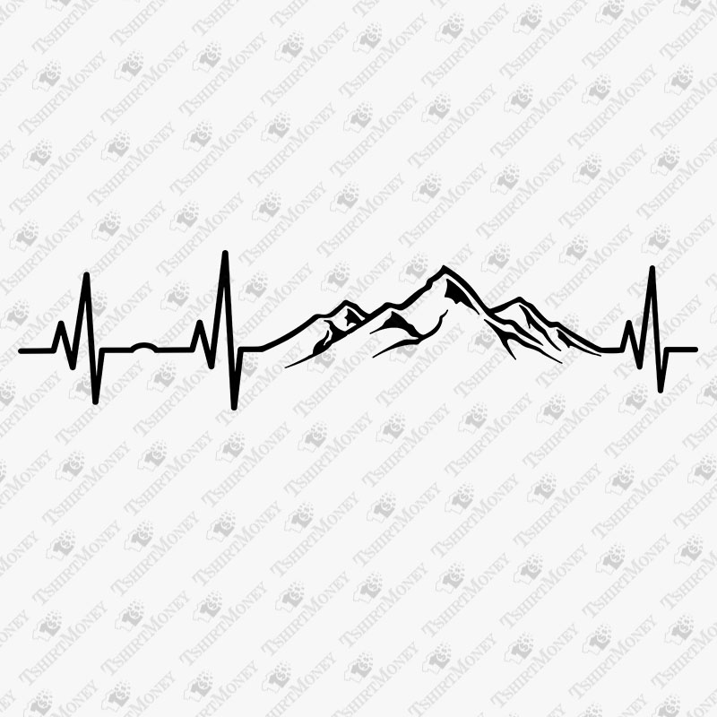 mountain-heartbeat-svg-cut-file