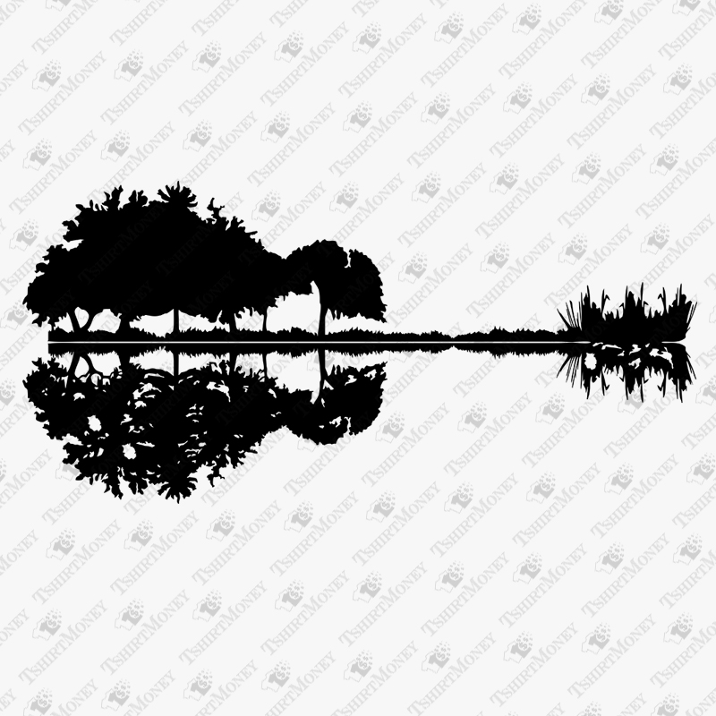 nature-guitar-reflection-svg-cut-file