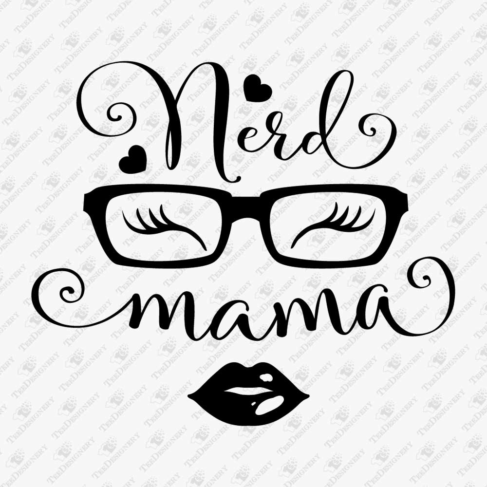 nerd-mama-svg-cut-file