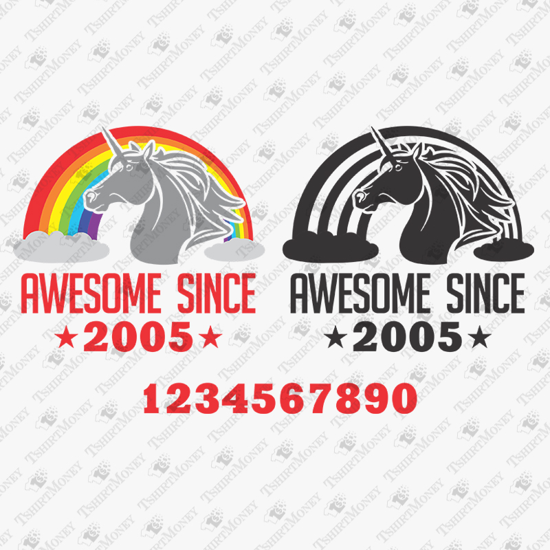 unicorn-awesome-since-svg-cut-file
